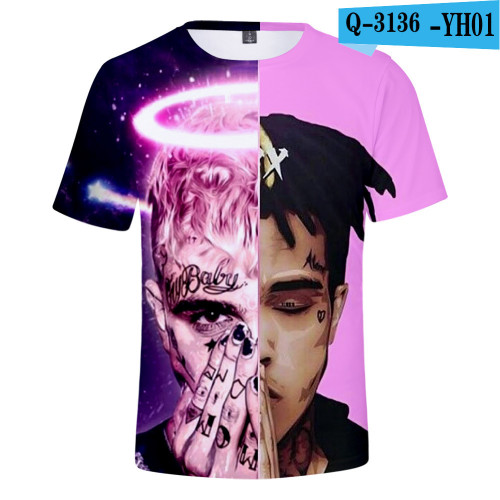 style: D, Size: L - 3D Digital Printing Round Neck Men's And Women's T-shirts Q119-CJSD120133635IR