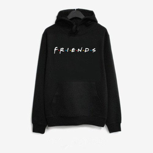 Color: Black, size: M - Letter Print Long Sleeve Hoodie Q119-CJNSSYWY01590-Black-M