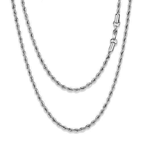 TK2434 - High polished (no plating) Stainless Steel Chain with No Stone A874-TK2434