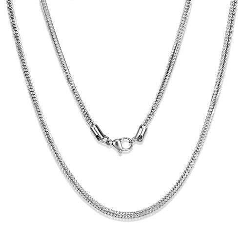 TK2430 - High polished (no plating) Stainless Steel Chain with No Stone A874-TK2430