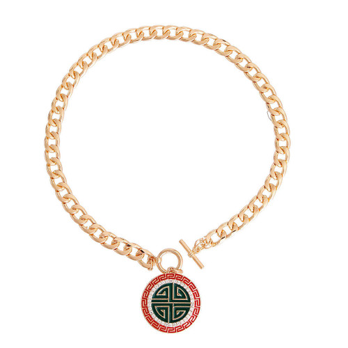 Red and Green Greek Toggle Chain T226-9485762724159