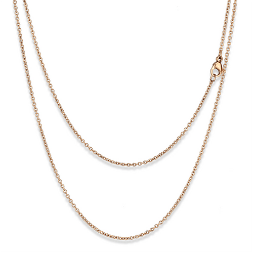 TK2423R - IP Rose Gold(Ion Plating) Stainless Steel Chain with No Stone A874-TK2423R