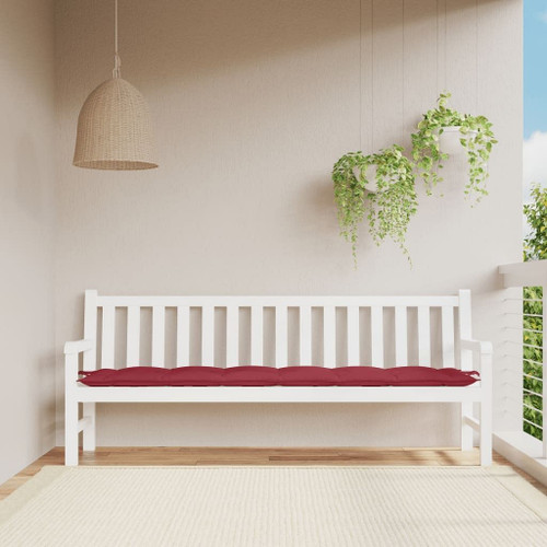 vidaXL Garden Bench Cushion Wine Red Oxford fabric (100% polyester) A949-314989