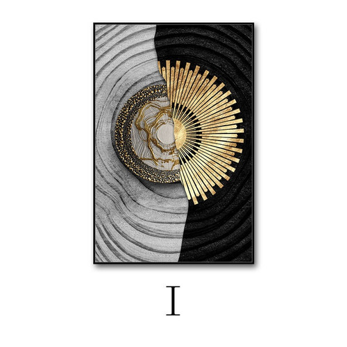 Specifications: I, Size: 50x 70 Gold Frame Canvas - Modern Minimalist Hanging Simple Hotel Club Sal Q119-CJJT223359950XC