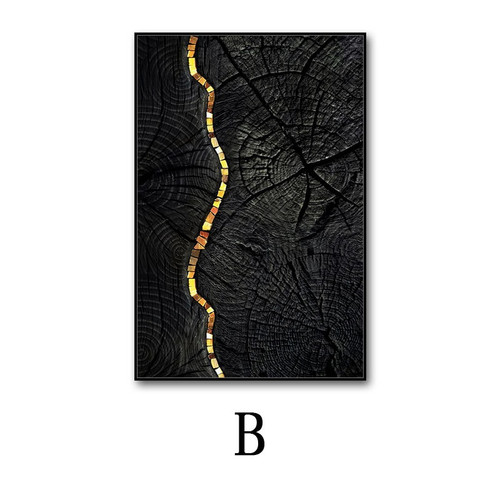 Specifications: B, Size: 60x 80 Gold Frame Canvas - Modern Minimalist Hanging Simple Hotel Club Sal Q119-CJJT223359911KP