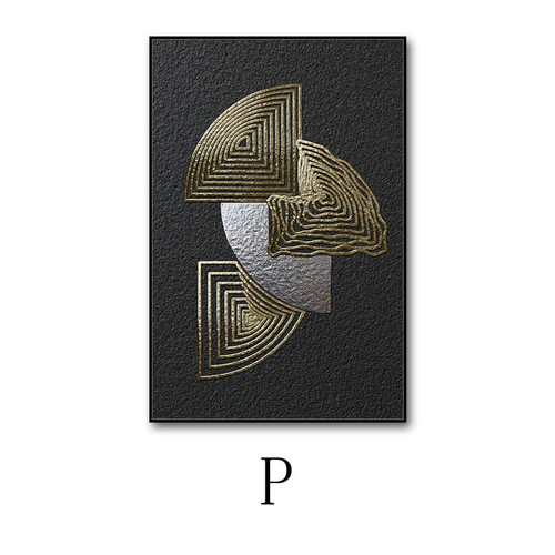 Specifications: P, Size: 60x 80 Gold Frame Porcelain - Modern Minimalist Hanging Simple Hotel Club  Q119-CJJT223359996RI