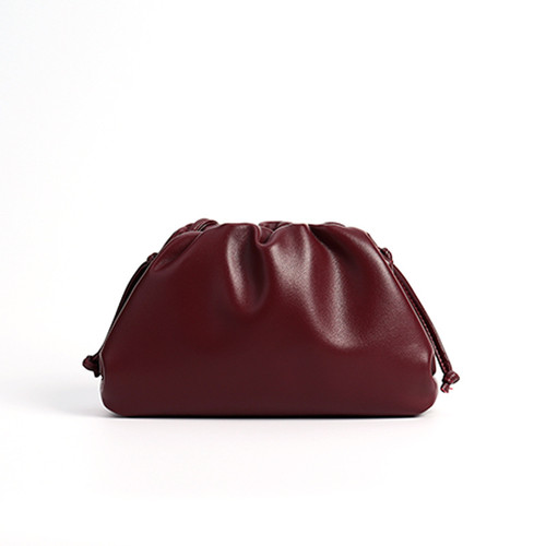 Color: 9918 Wine Red, Size: 23x15x6cm - Pleated Cloud Bag Simple Niche Q119-CJNS201337511KP
