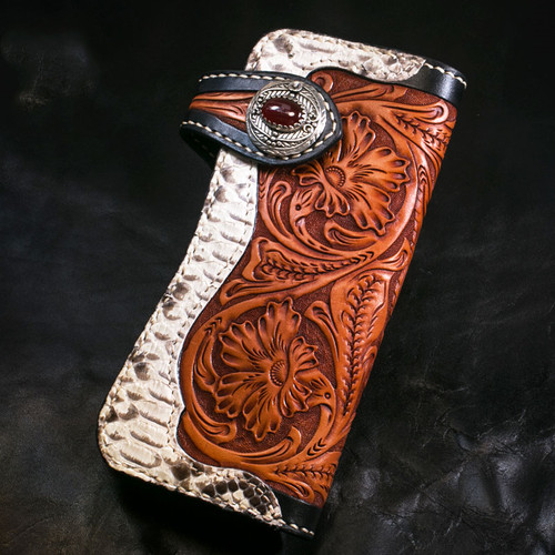 Color: Single package - Fashionable Leather Wallet For Men's Long Style Q119-CJNS171678602BY