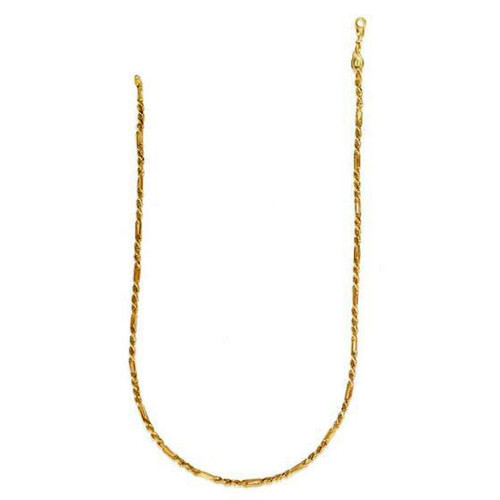 Size: 22 - 14k Yellow Gold Figa Rope Chain (3.00 mm) P150-20426-22