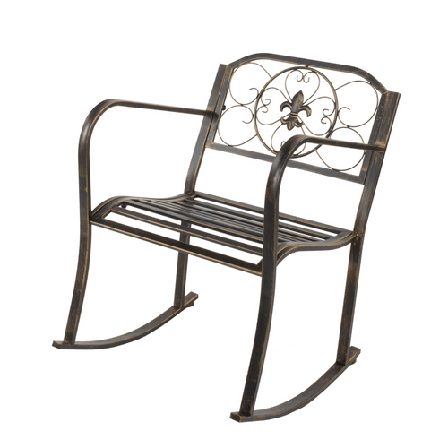 Flat Tube Single Rocking Chair Bronze Color T575-S0671294460