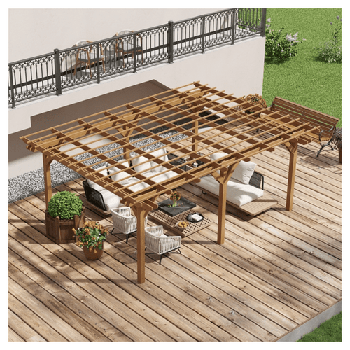 Wood Gazebo T575-S0671435344 Wood Gazebo T575-S0671435344