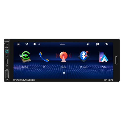 Single DIN Car Stereo Wireless for Carplay Android Auto 6.86-Inch Car Radio Support Mirror Link Sta K484-PAU_0KFSY9O0