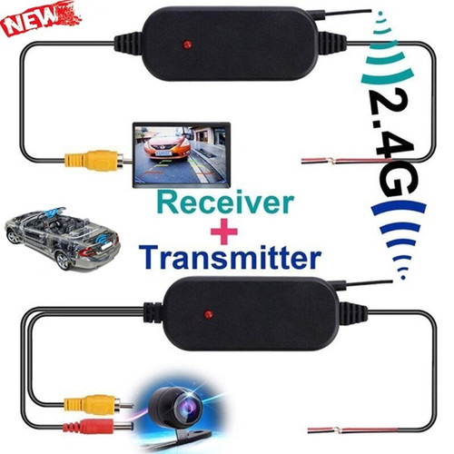 2.4G Wireless Transmitter & Receiver for Car Reverse Rear View Backup Camera and Monitor Parking As F640-3256805908156711