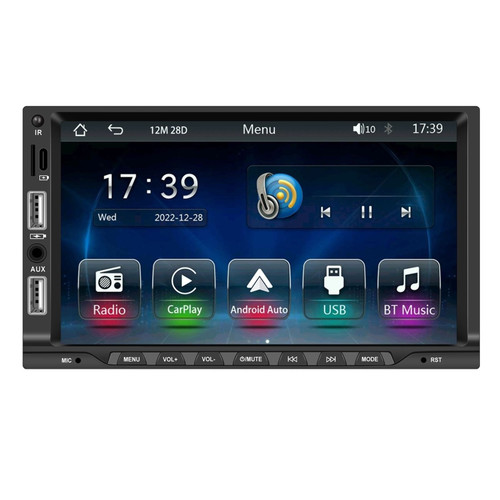 7-inch 2 Din Car Radio Bluetooth 5.1 Hands-free Mp5 Player for Carplay with Microphone Standard K484-PAU_0IOG7C7L