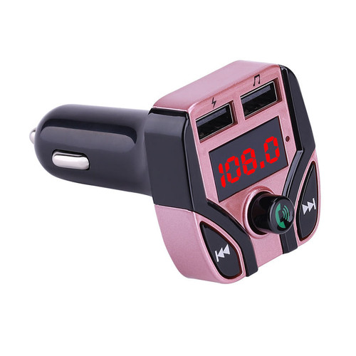 Car MP3 Player FM Transmitter Multifunction Hands-free Call Car Bluetooth Player USB Charger TF Car K484-PEL_0BNAFPX1