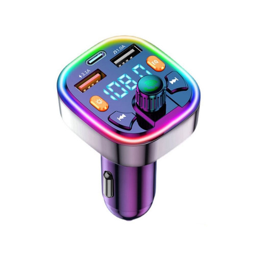 Car  Fm  Transmitter External Microphone Dual Usb Pd Type C Fast Charging Car Charger Bluetooth-com K484-PEL_0L7SZ272