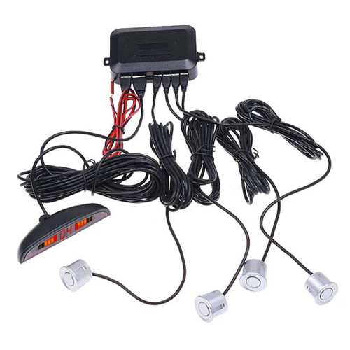 4 Parking Sensors LED Display Backlight Distance Parking Reverse Car Safety System Parking Sensor F K484-PEL_0R3TEP13