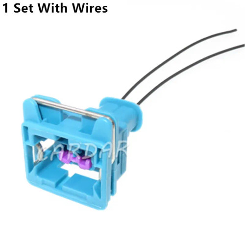 Color: WHITE - 1 Set 2 Pin 240PC02S6001 Blue Car Wiring Connector Auto Plastic Housing Sealed Plug  F640-12000039566898114