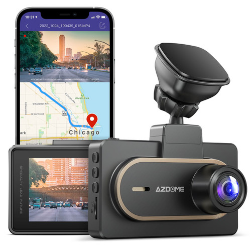 Azdome 2k Car Dash Cam Dashboard Camera Wifi Gps Night Vision 1440p Uhd Front Camcorder Driving Rec K484-PAU_0HHRIDWS