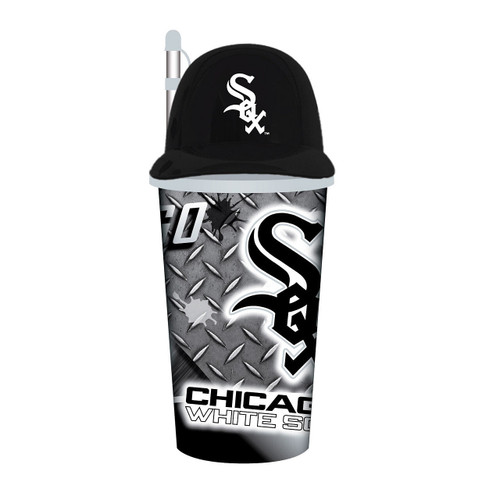 Chicago White Sox Helmet Cup 32oz Plastic with Straw Z157-9468813689