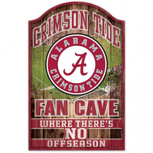 Alabama Crimson Tide Sign 11x17 Wood Fan Cave Design Z157-3208595165