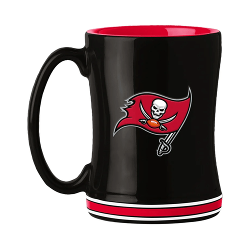 Tampa Bay Buccaneers Coffee Mug 14oz Sculpted Relief Team Color Z157-629385217