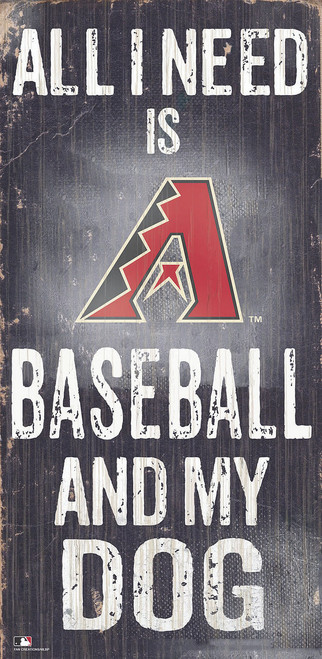 Arizona Diamondbacks Sign Wood 6x12 Baseball and Dog Design Special Order Z157-7846024194