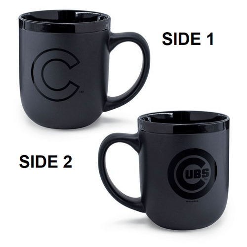Chicago Cubs Coffee Mug 17oz Matte Black Z157-9416656983