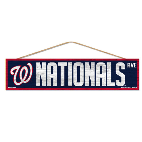 Washington Nationals Sign 4x17 Wood Avenue Design Z157-3208596329