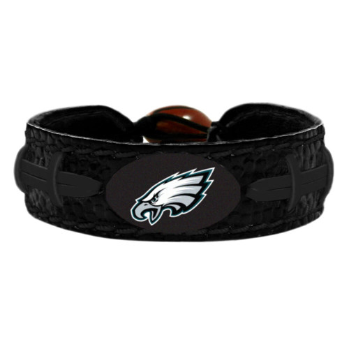 Philadelphia Eagles Bracelet Team Color Football Tonal Black CO Z157-3705705703