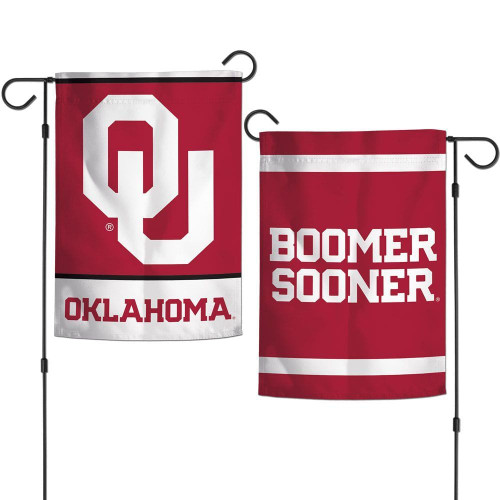Oklahoma Sooners Flag 12x18 Garden Style 2 Sided Z157-3208516136