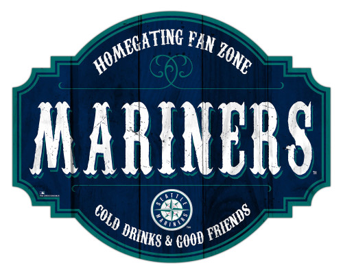 Seattle Mariners Sign Wood 12 Inch Homegating Tavern Z157-7846118544
