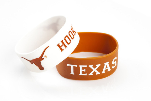 Texas Longhorns Bracelets - 2 Pack Wide Z157-6326496786
