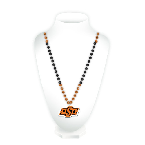 Oklahoma State Cowboys Beads with Medallion Mardi Gras Style Z157-6734577983