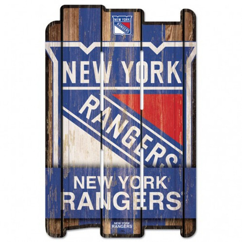 New York Rangers Sign 11x17 Wood Fence Style Z157-3208512782