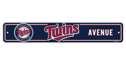 Minnesota Twins Sign 4x24 Plastic Street Style Alternate CO Z157-2324562309