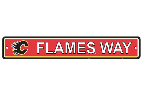 Calgary Flames Sign 4x24 Plastic Street Style CO Z157-2324580321