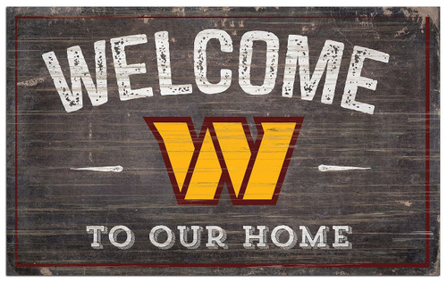Washington Commanders Sign Wood 6x12 Welcome To Our Home Design - Special Order Z157-7846004921