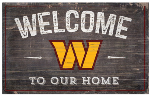 Washington Commanders Sign Wood 6x12 Welcome To Our Home Design - Special Order Z157-7846004921