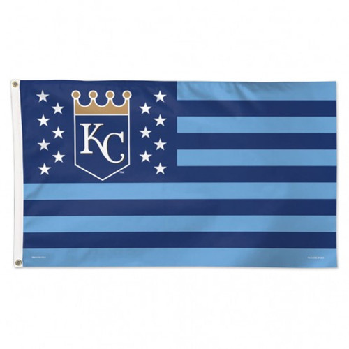Kansas City Royals Flag 3x5 Deluxe Style Stars and Stripes Design Z157-3208502490