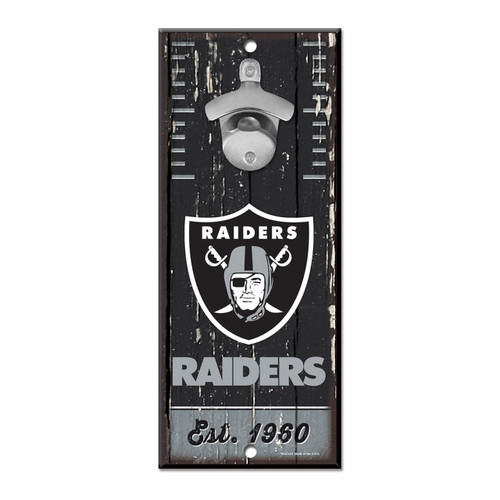 Las Vegas Raiders Sign Wood 5x11 Bottle Opener Z157-3208559212