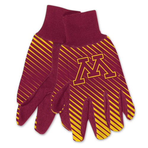 Minnesota Golden Gophers Gloves Two Tone Style Adult Size Size Z157-9960612319