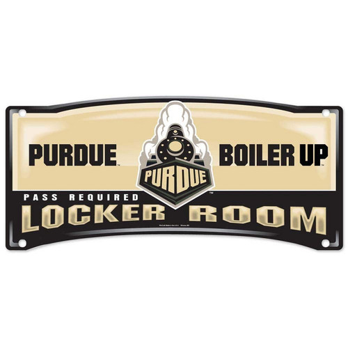 Purdue Boilermakers Sign 8x19 Plastic Locker Room Style Z157-3208501543