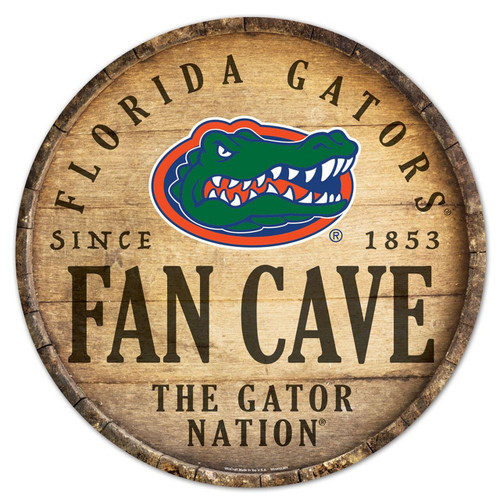 Florida Gators Sign Wood 14 Inch Round Barrel Top Design Z157-9416626608