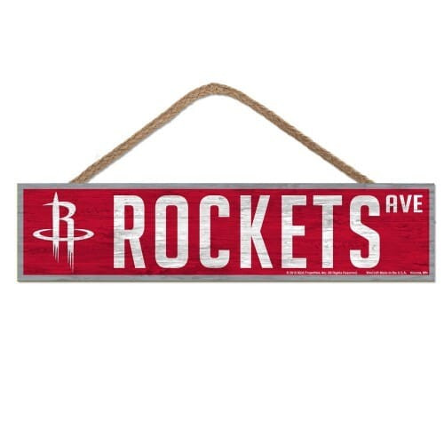 Houston Rockets Sign 4x17 Wood Avenue Design - Special Order Z157-9416604754