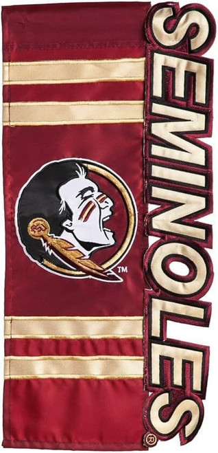 Florida State Seminoles Flag Garden Style Applique Sculpted Z157-841223368