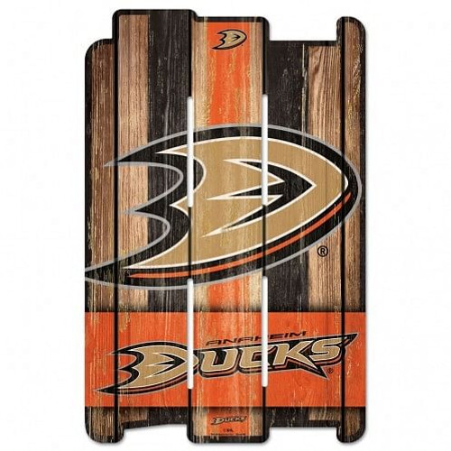 Anaheim Ducks Sign 11x17 Wood Fence Style - Special Order Z157-3208519776