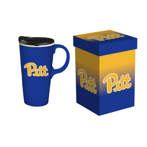Pittsburgh Panthers Drink 17oz Travel Latte Boxed Z157-194601218