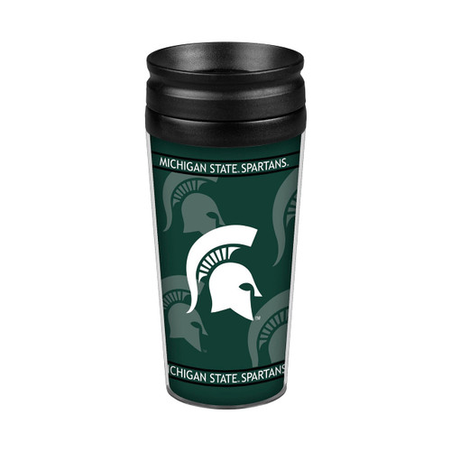 Michigan State Spartans Travel Mug 14oz Full Wrap Style Z157-4736108910