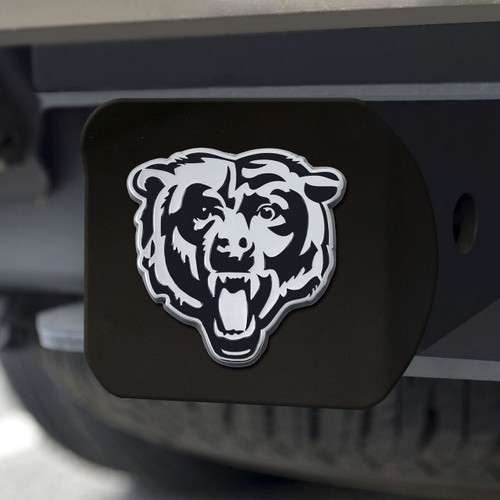 Chicago Bears Hitch Cover Chrome Emblem on Black - Special Order Z157-4228111503